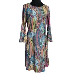 Tommy Hilfiger Maxi Dress Multicolor Paisley Size 8